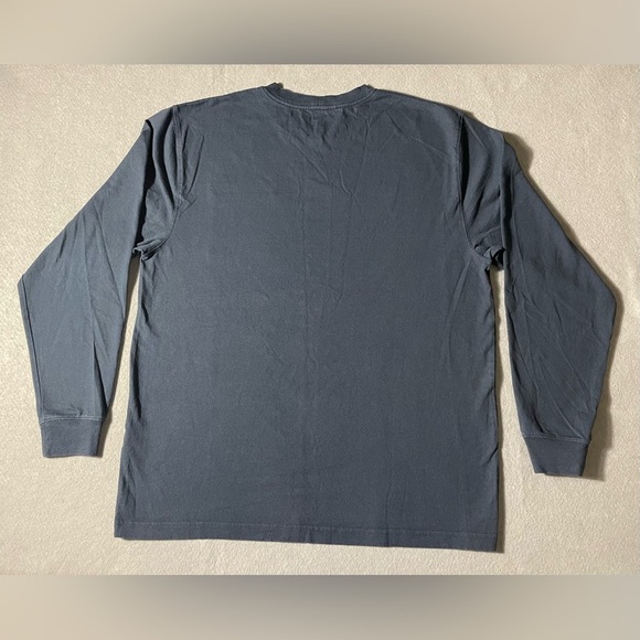 Carhartt Men’s Long Sleeve Shirt Large Blue Loose Fit Workwear Durable - Picture 4 of 4